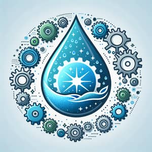 Water Efficiency Improvement Vector Graphic Design
