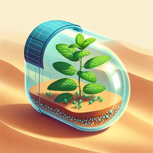 Advanced Technology Cultivation of Mint Plant in Desert
