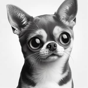 Cat with Chihuahua-Like Face | Whimsical Feline Image