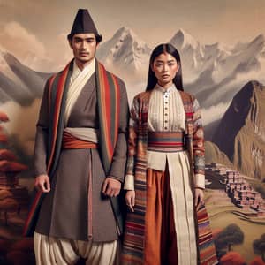 Nepali Traditional Dress: Men & Woman in Authentic Attire
