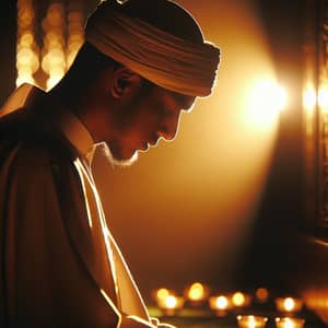 Islamic Night Prayer Photography | Deep Devotion Imagery