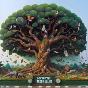 Don't Cut the Tree, It Is Life - Symbol of Biodiversity