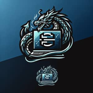 Modern Dragon Logo Design | Electronic Goods Emblem