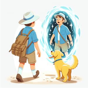 Shining Portal Encounter: Human, Dog, and a Surprise