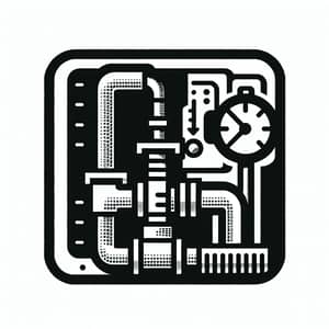 Industrial Pipe Flow Measurement Instrument Icon