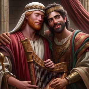 King David and Jonathan: Heartwarming Friendship Depiction