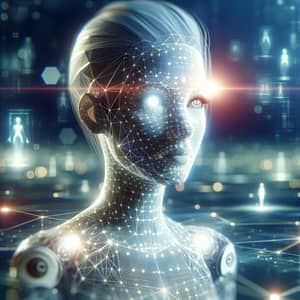 AI Entity Digital Art | Geometric Female Figure