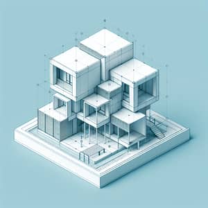 Modern 3 Floor Cube-shaped Residence Design