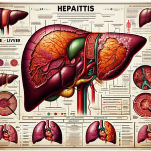 Understanding Hepatitis: Liver Disease Illustration