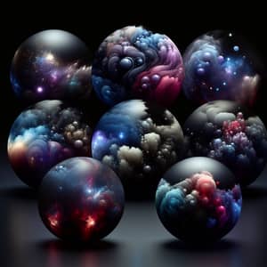 Magic Spheres: Intricate Miniature Galaxies Collection