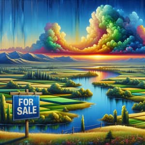Beautifully Painted Landscape Canvas For Sale - Serene Nature Scene