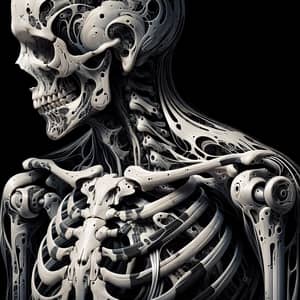 Artistic Human Skeletal System Representation