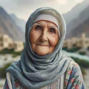 Elderly Arabian Gulf Woman in Traditional Attire | Wisdom and Resilience