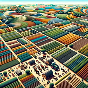 South American Agriculture Patterns: Diverse Fields & Crops