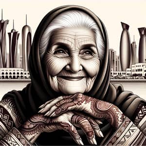 Elderly Qatari Woman: Wisdom & Cultural Roots | Qatar Skyline