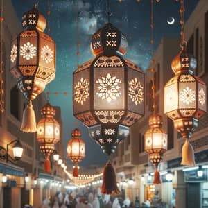 Ramadan Lanterns: Traditional Islamic Decor Illuminating Streets
