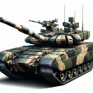 T-90 Battle Tank: Distinctive Design and Camouflage