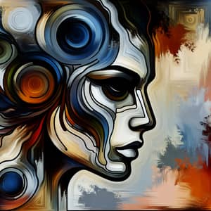 Abstract Strong Woman: Empowerment & Independence Artwork