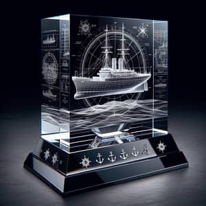 Ship Blueprint Trophy | Naval Constructors Precision & Innovation