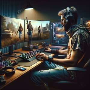 Immerse Yourself in the Intense World of Rust - Gaming Setup Scene