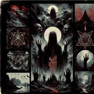 Sinister & Foreboding Heavy Metal Album Cover