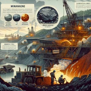 Iron and Manganese Mining: Documentary Illustration
