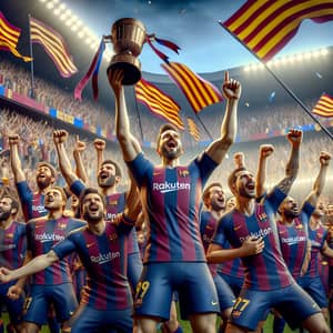 Victorious Celebration, Barça Style! | Grand Football Victory