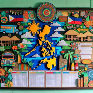 Vibrant Filipino Culture Bulletin Board Design | Classroom Decor