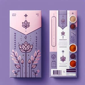 Minimalist Food Label Inspired by Vibrant Colors of India