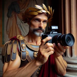 Roman Emperor with Modern Camera: Classic meets Contemporary
