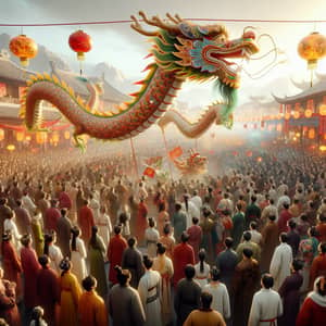 Vibrant Chinese Spring Festival Celebration 2024