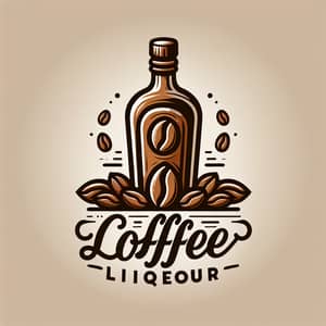 Coffee Liqueur Logo Design | Elegant Typography & Warm Palette