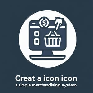 Simple Merchandising Icon: Organized and Clear Design
