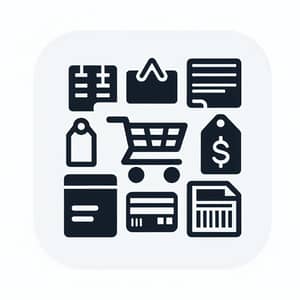 Merchandising System Icon - Business Elements in Minimalistic Design