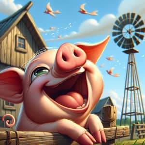 Joyful Pig - Happy Pig Images for Your Delight