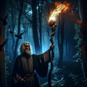 Black Fire Spell in Twilight Forest - Wizard's Enchantment