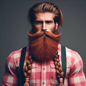 Middle-Eastern Lumberjack with Fiery Red Beard | Strong and Confident
