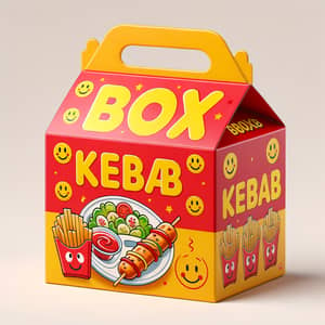 Fun BoxKebab: Kid-Friendly Food Packaging Design