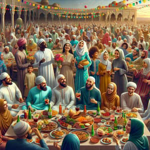 Multicultural Eid Celebration: Joy, Unity, and Gratitude