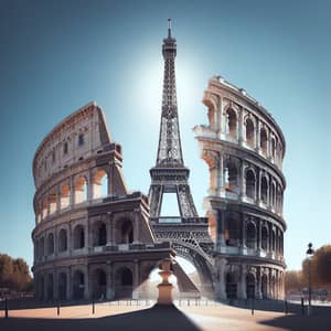 Eiffel Tower in Arenas of Nimes: French Architectural Blend