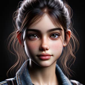 Realistic 4K Teenage Girl: Exquisite Beauty & Youthful Spirit