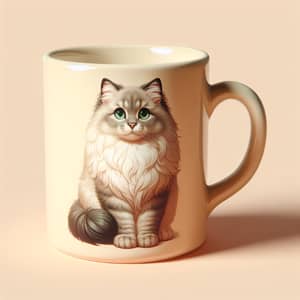 Whimsical Cat Ceramic Mug - Delightful Design for Cat Lovers
