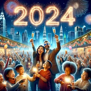 Celebrate the Year 2024 with Diverse Revelry and Joy