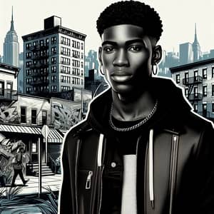 Black Cisgender Male from The Bronx - Urban Streetwear Portrait