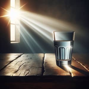 Symbolic Image of Glass Half Filled | Mysterious Play of Light