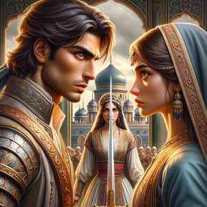 Rival Kingdoms: Prince and Princess Clash in Historical Era