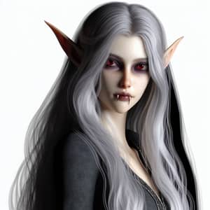 Elven Female with Vampire Features | Mysterious and Alluring