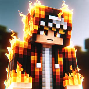 Fire Boy Minecraft Skin - Hoodie Custom Design