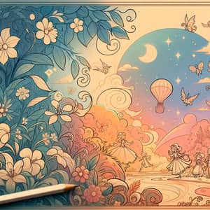 Charming & Lively Animation Style with Warm Color Palette