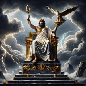 Zeus: The Mighty Greek God on His Throne